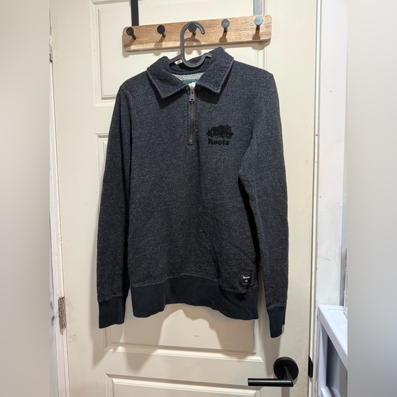 Roots Unisex Black Sweater - Picture 2 of 5